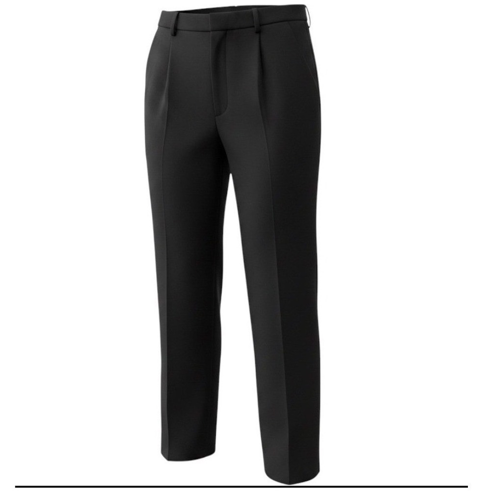 Kasper & Company ASL Black Pleated Dress Pants High Waist Straight Leg Size 8